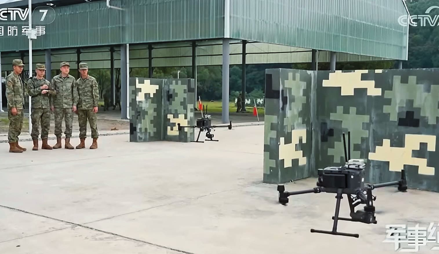 中國解放軍亟需輝達高階晶片,目的是提升、擴充軍用無人機等科技戰力。(翻攝CCTV)