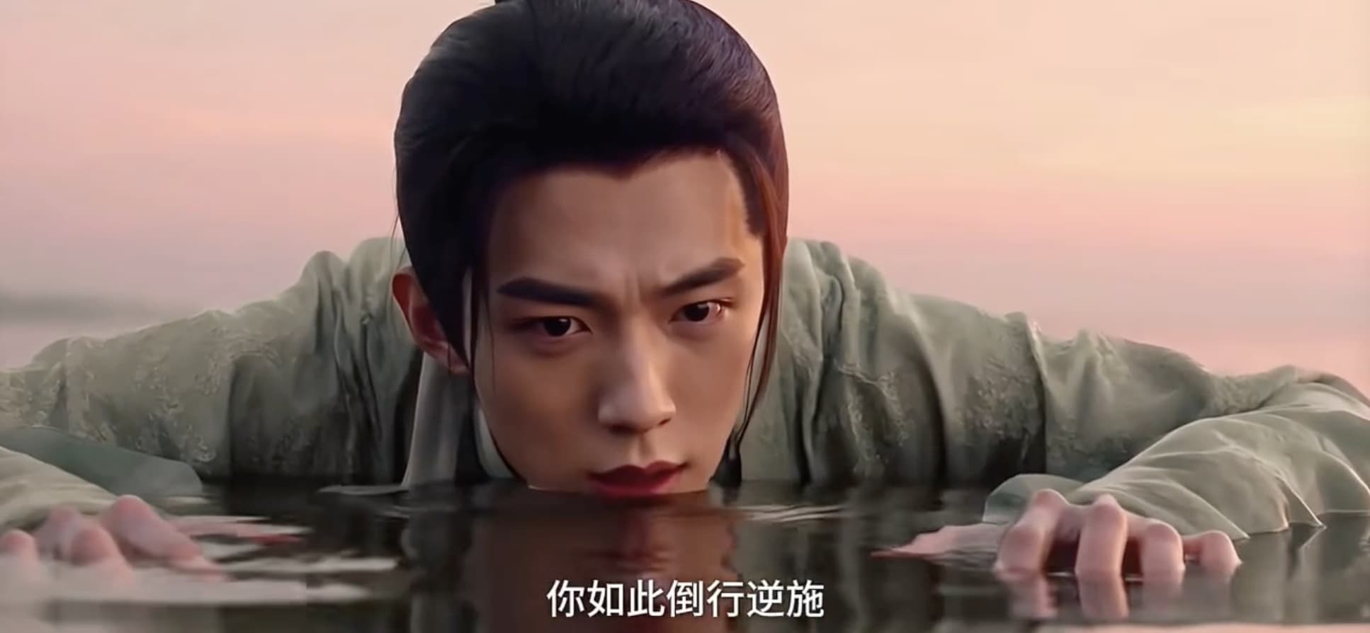 《中國傳說 白蛇》第一集仍可看到神似肖戰的AI角色。(截圖自紅果APP)