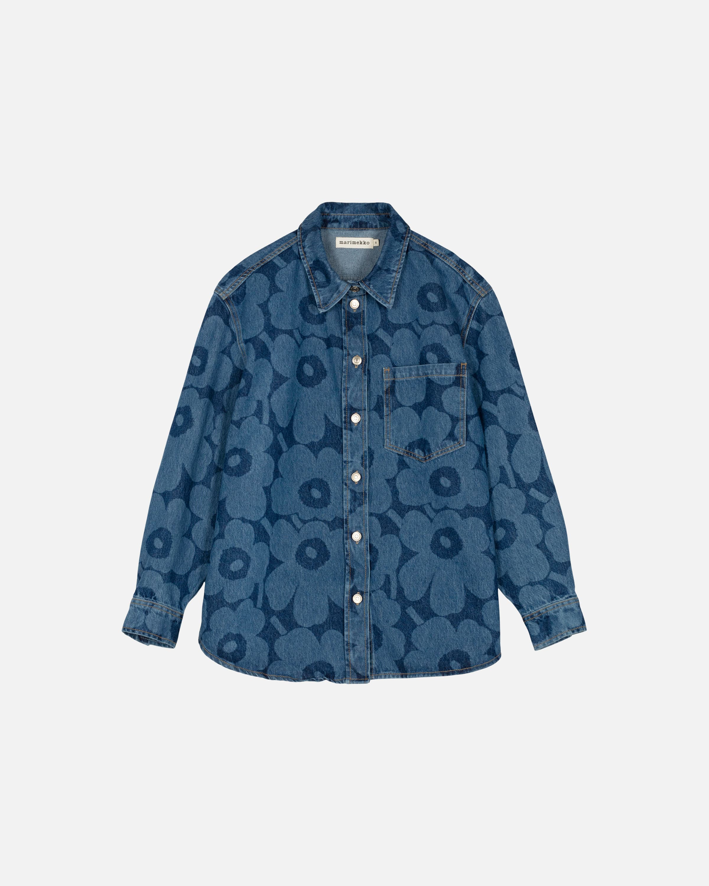 Marimekko Maridenim Unikko游霓可印花襯衫。NT$14,900(俊思提供)