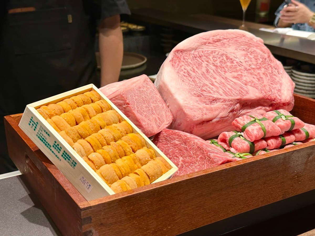 餐廳選用日本A5和牛的瘦肉部位當料理主角。