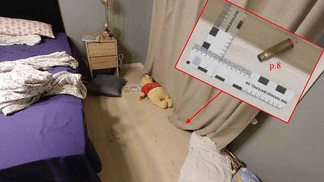 案發現場,小熊維尼躺地。(翻自《每日郵報》)