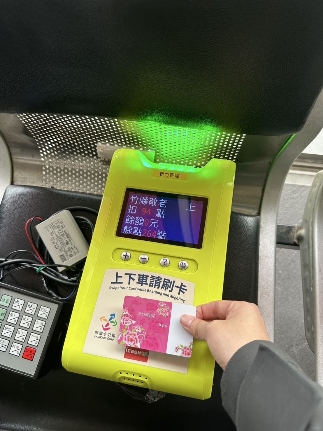 竹縣敬老愛心卡12月19日起將新增4條國道客運路線,可搭乘至台北、台中、林口等地。(竹縣社會處提供)