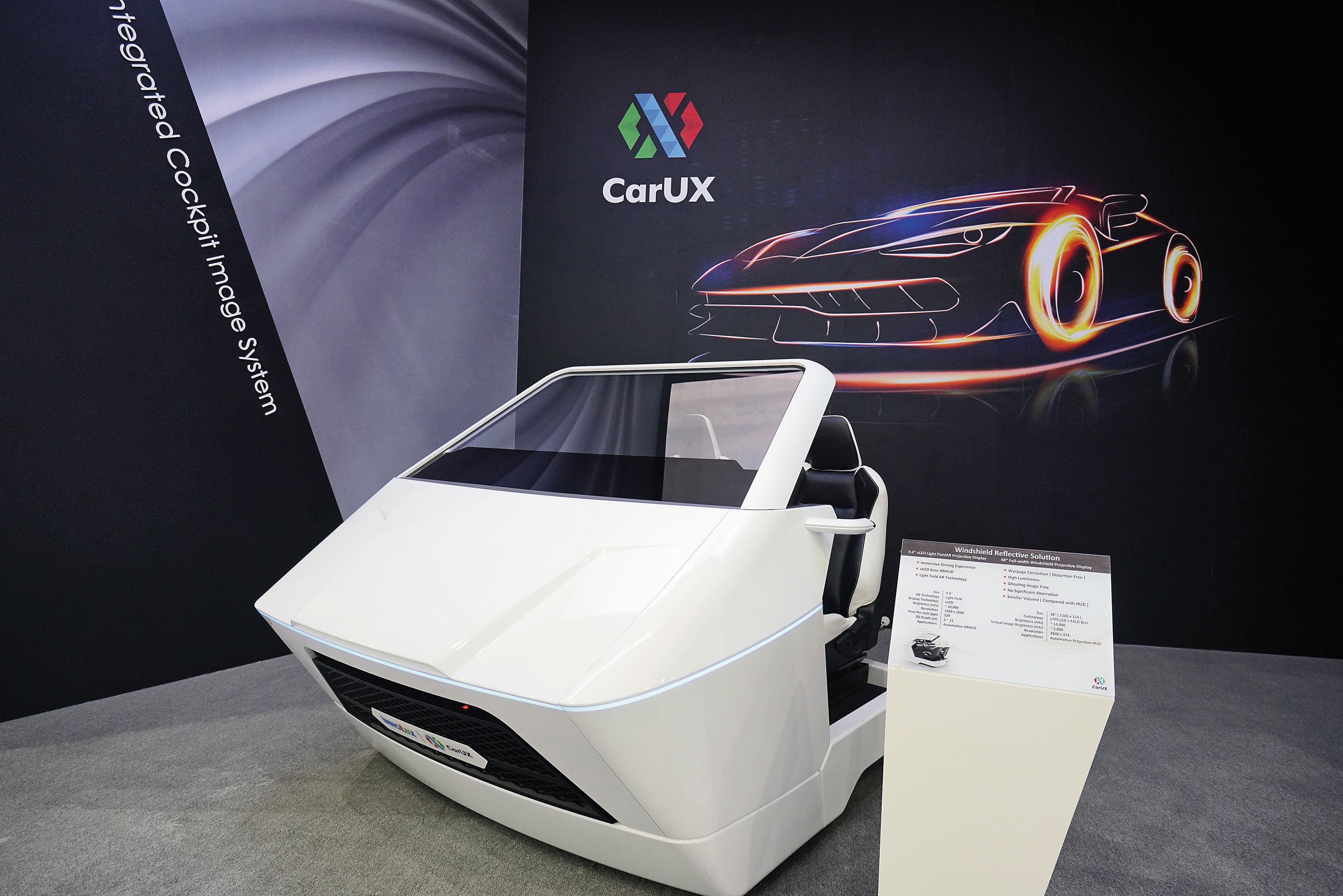 群創2019年拆分車用事業,成立子公司CarUX攻座艙顯示器。