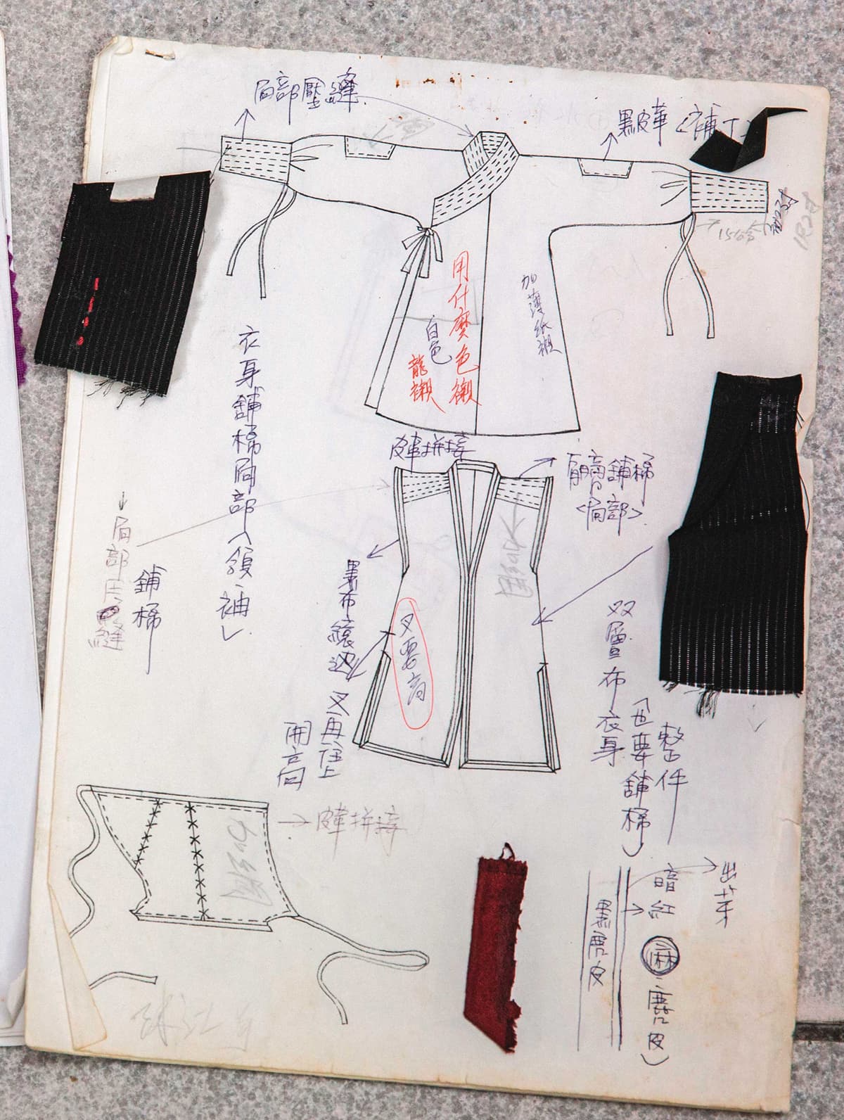 陳忠信製作《刺客聶隱娘》的服裝，光是殺手裝就達4、5件。