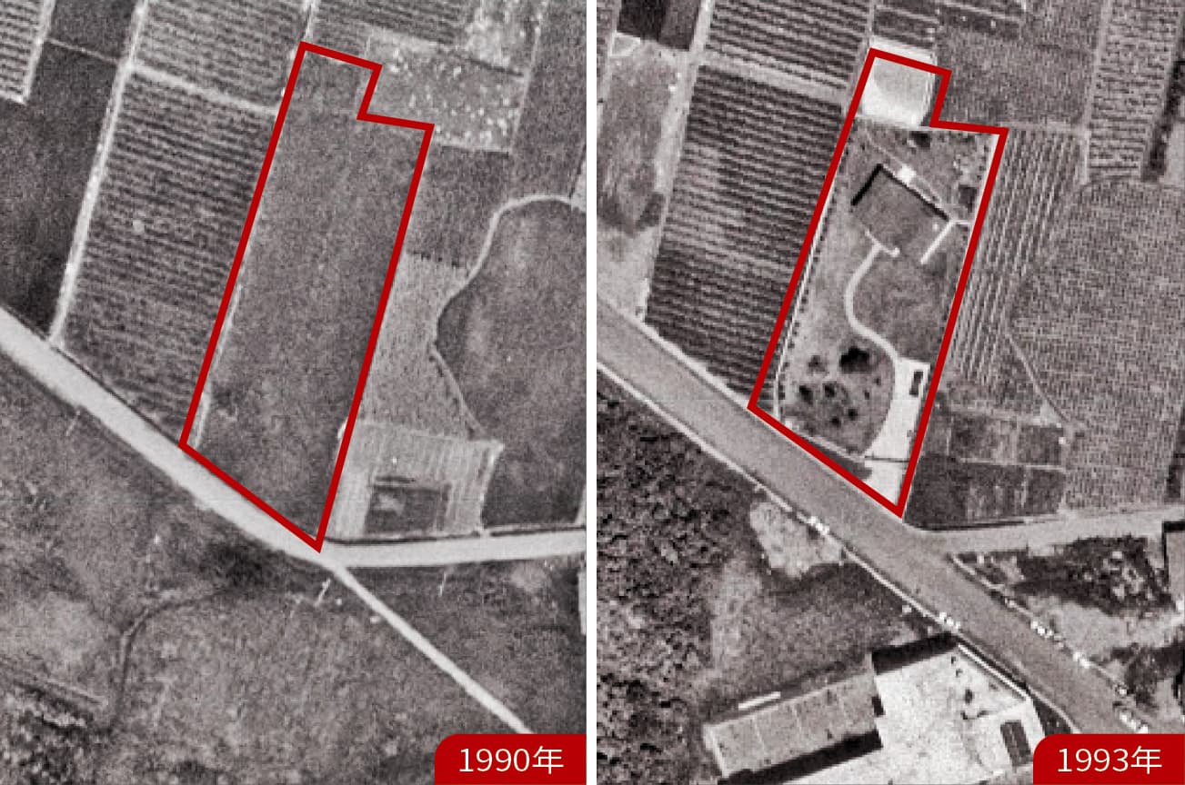 馬家莊園1990年仍是農地,之後卻搖身一變成為草坪豪宅。(爆料者提供)