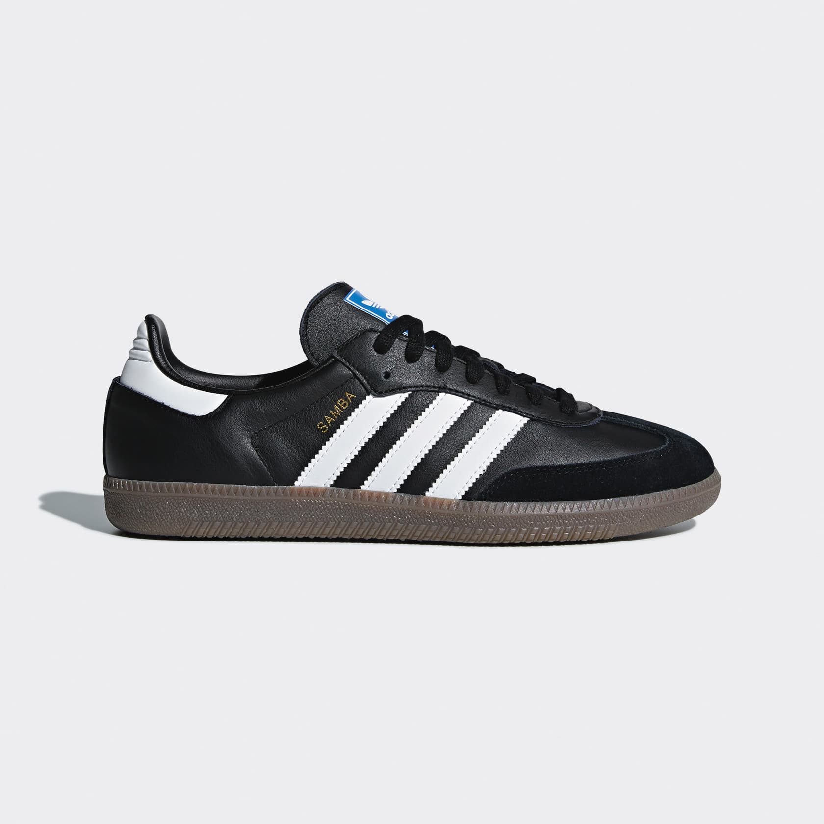 德訓鞋入門款選這雙就對了!adidas Originals黑色款Samba NT$3,490。(adidas Originals提供)