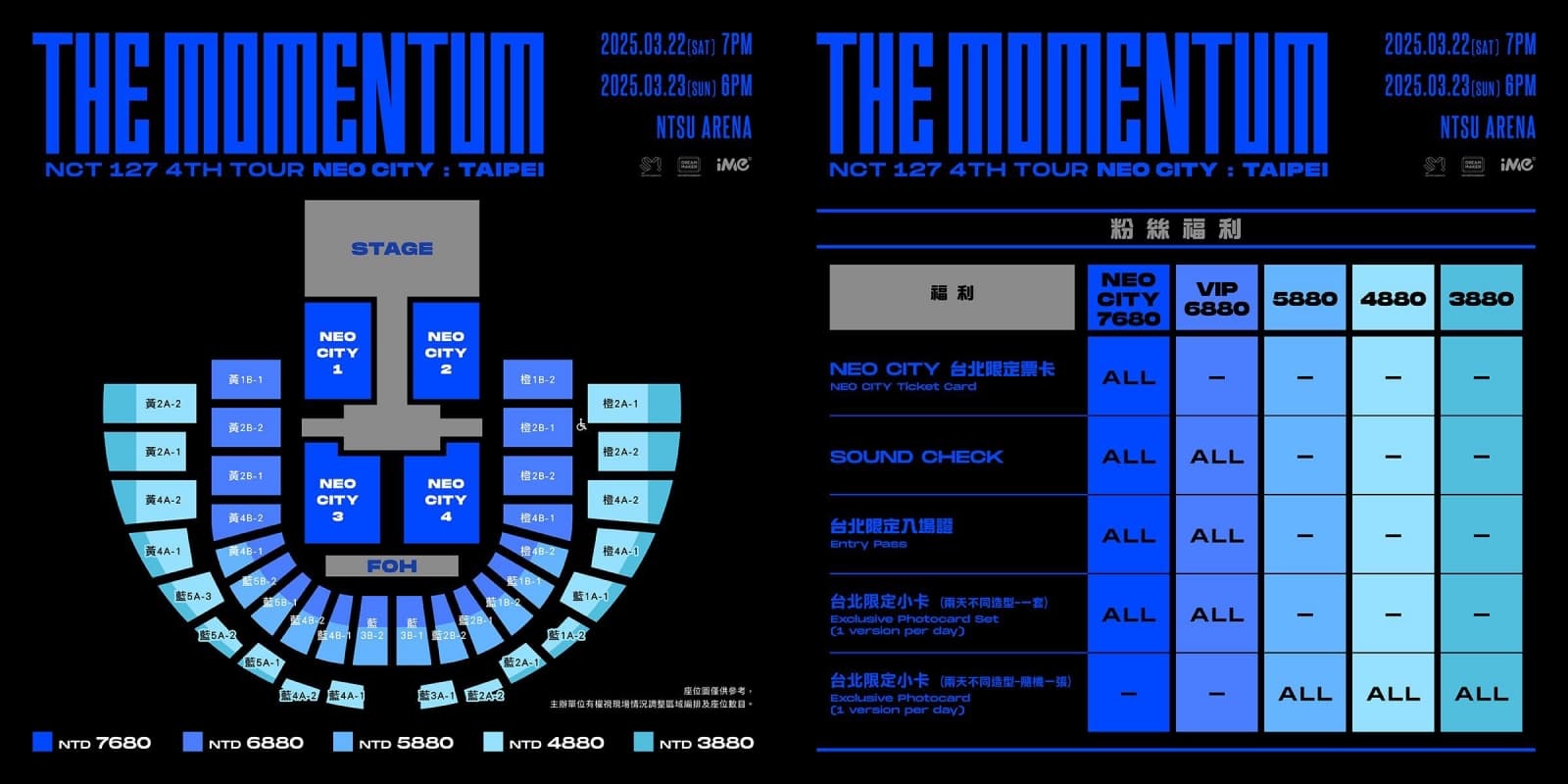 韓國人氣男團NCT 127將於3月22、23日在林口體育館開唱。(iMe TW提供)
