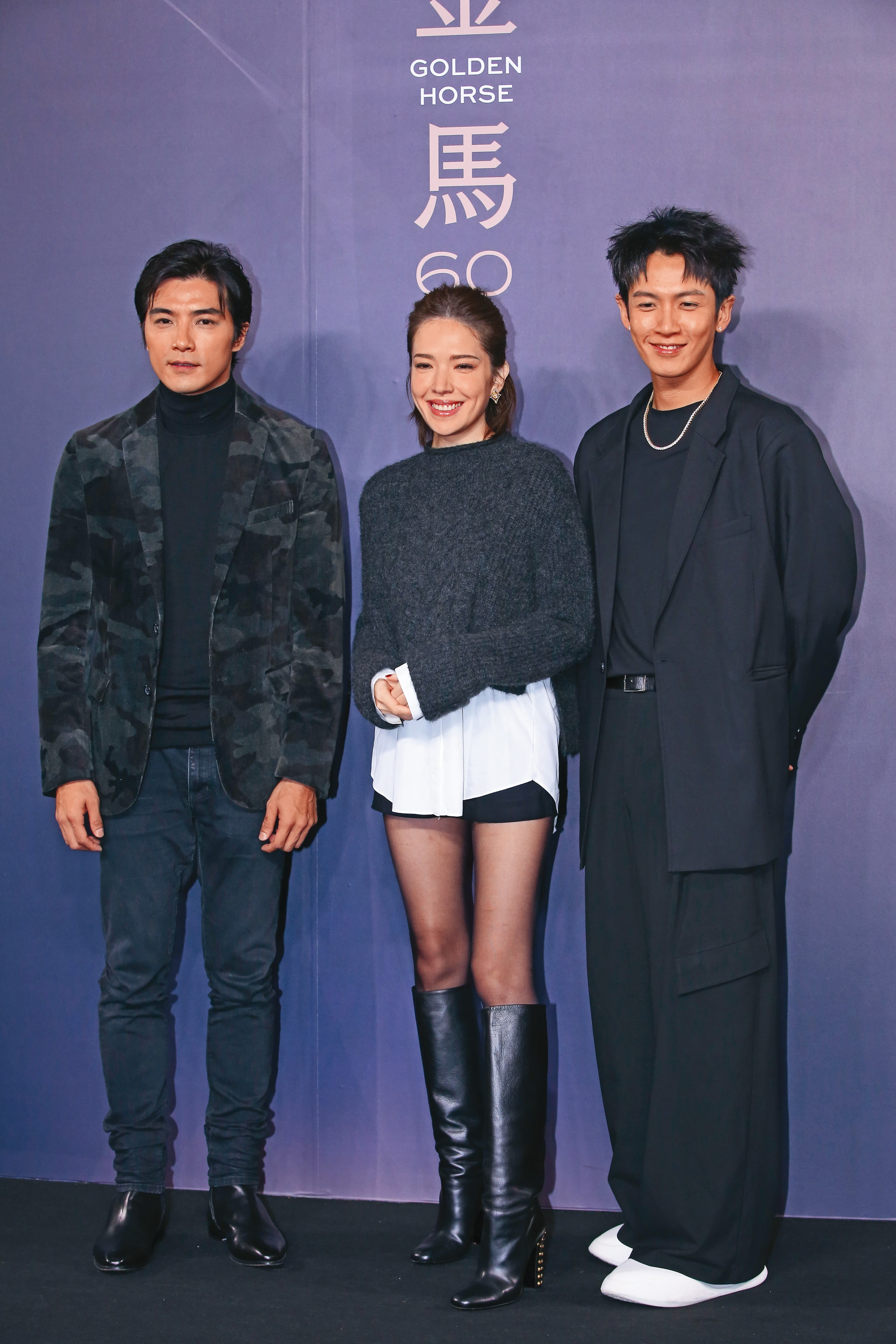 柯震東（右起）事業回春，今年推出和許瑋甯、賀軍翔主演的影集《不夠善良的我們》。
