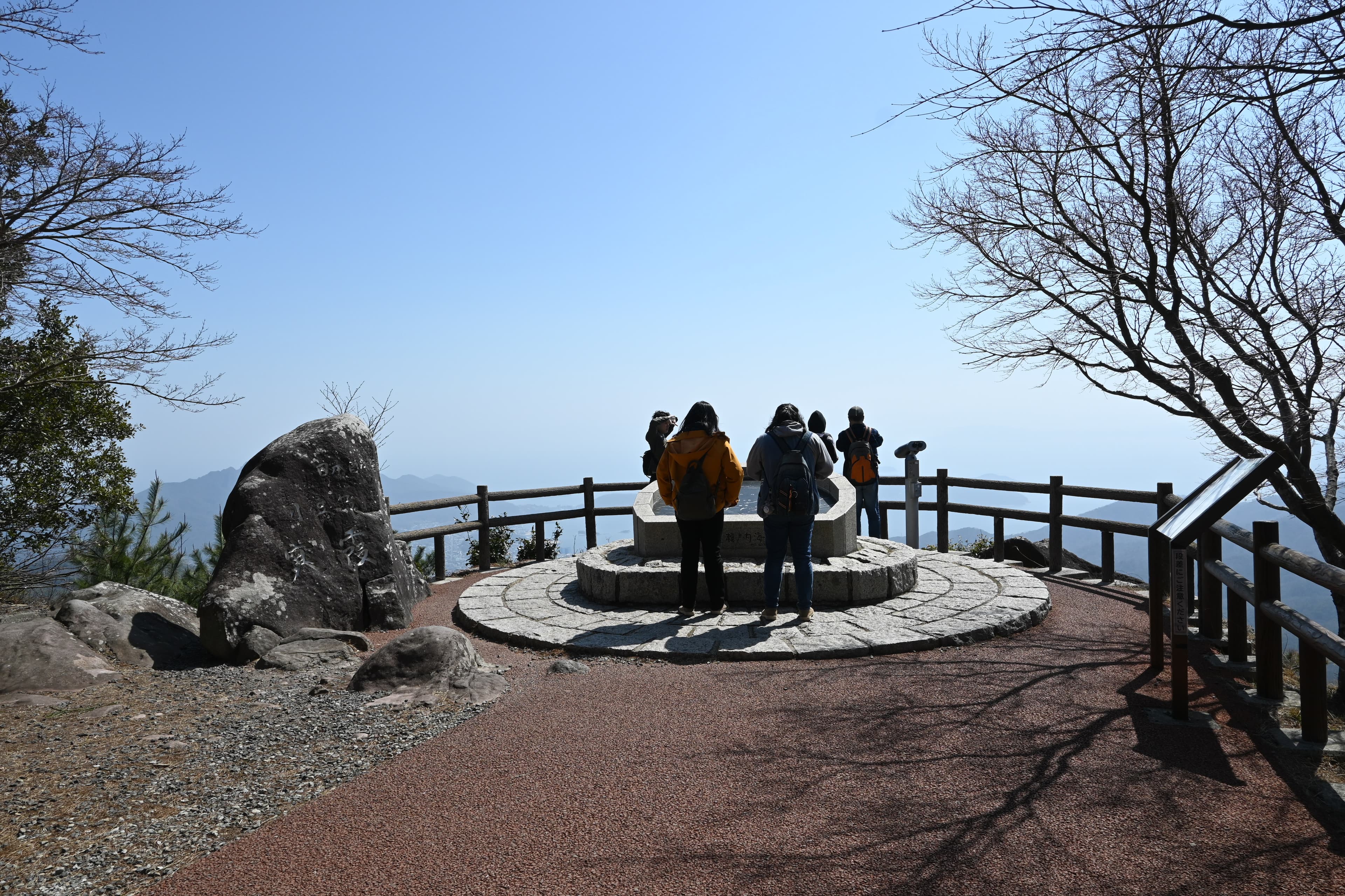 「第一展望台」能從高處俯瞰一望無際的瀨戶內海海景。