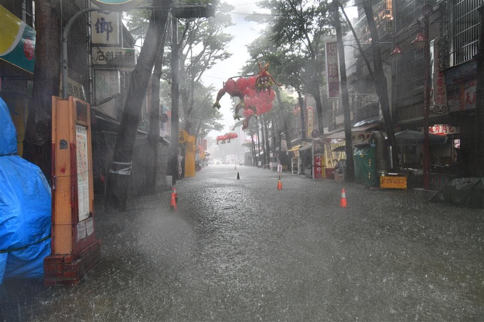彰化今暴雨成災。(彰化縣府提供)
