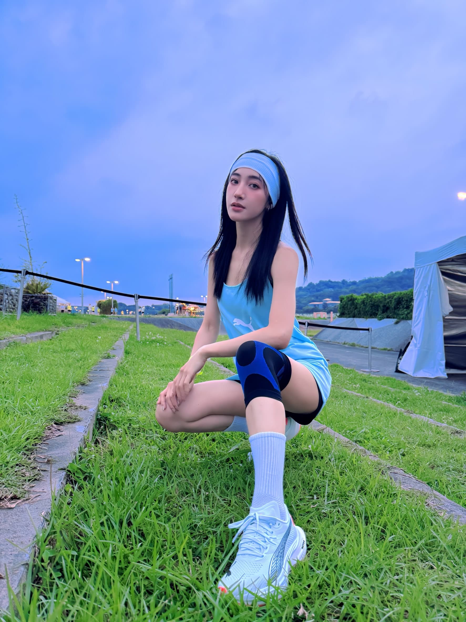 夏宇禾日前參加體育活動。(經紀人提供)