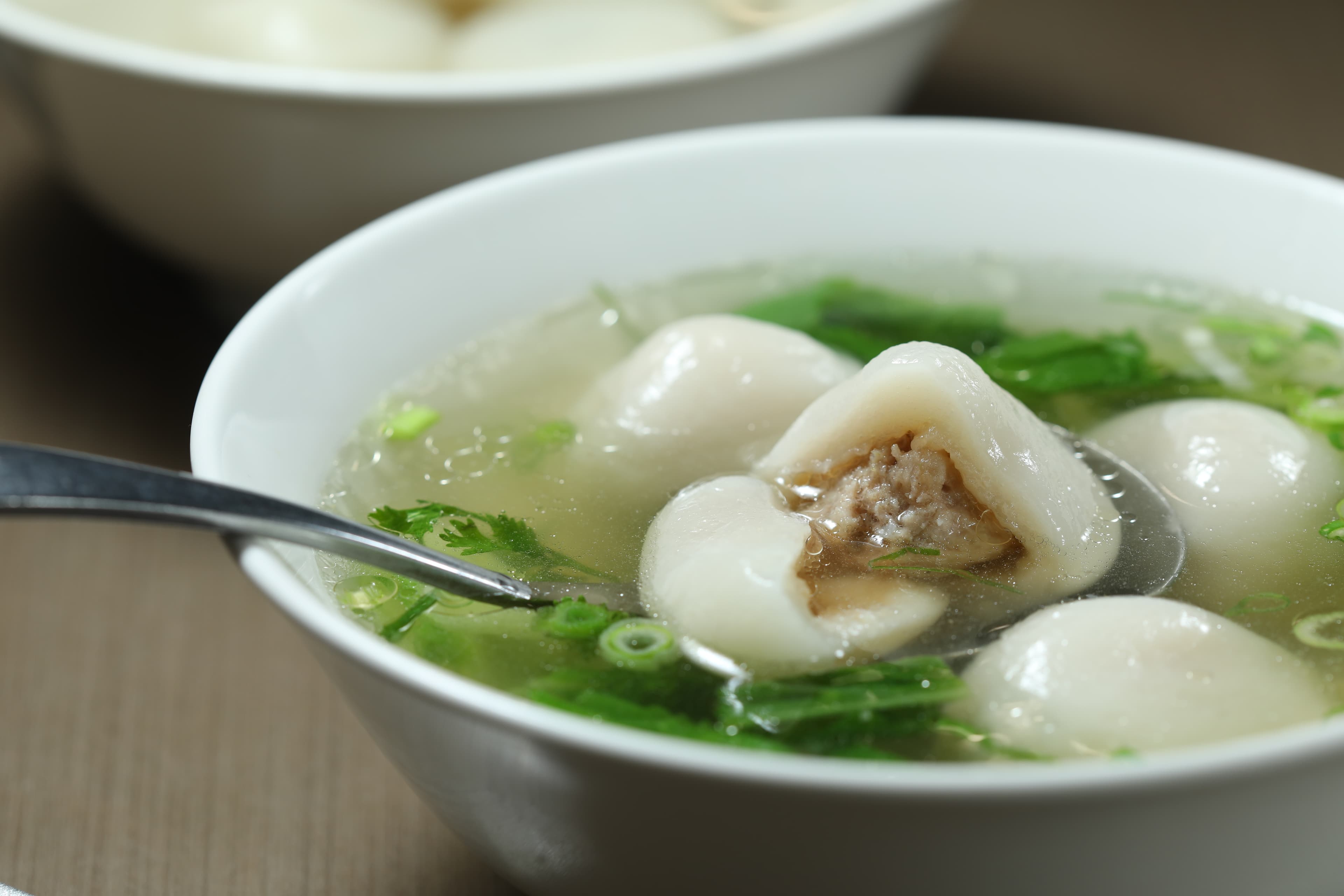 富久的「鮮肉湯圓」是手工限量,非常好吃。(110元/碗)