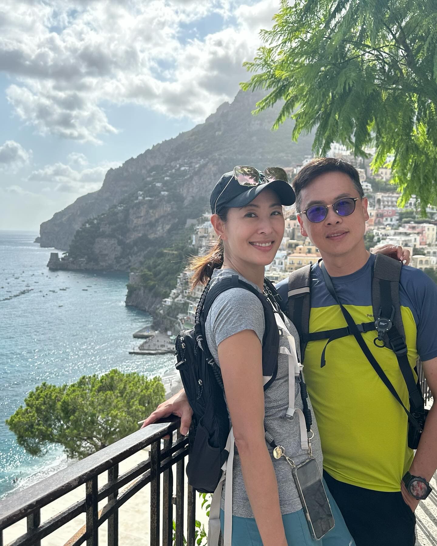 賈永婕和老公王兆杰到義大利旅行。(翻攝自賈永婕臉書)