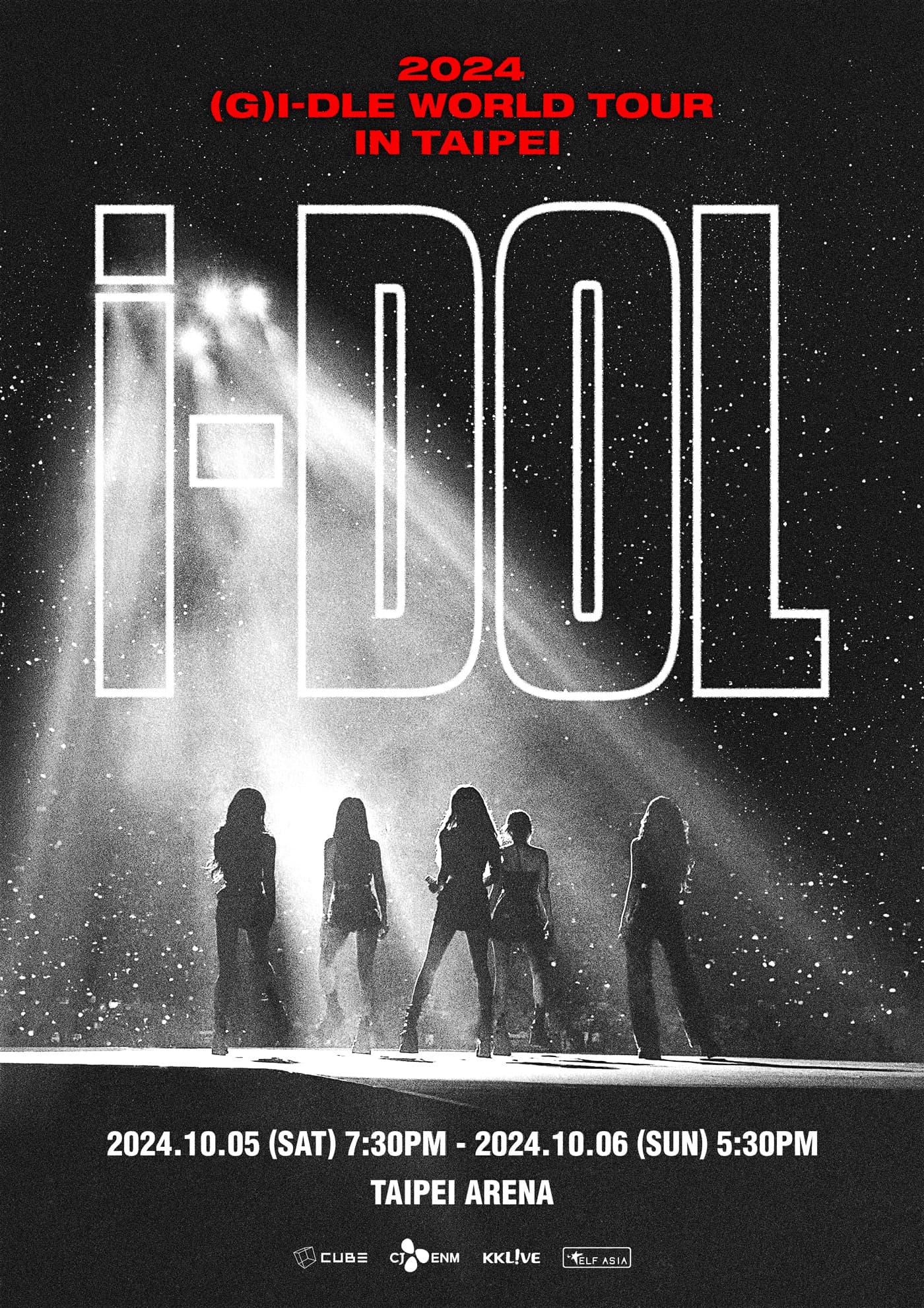 (G)I-DLE全新世界巡迴 「iDOL」台北場於10月5、6日舉行。(翻攝KKLIVE Taiwan FB)