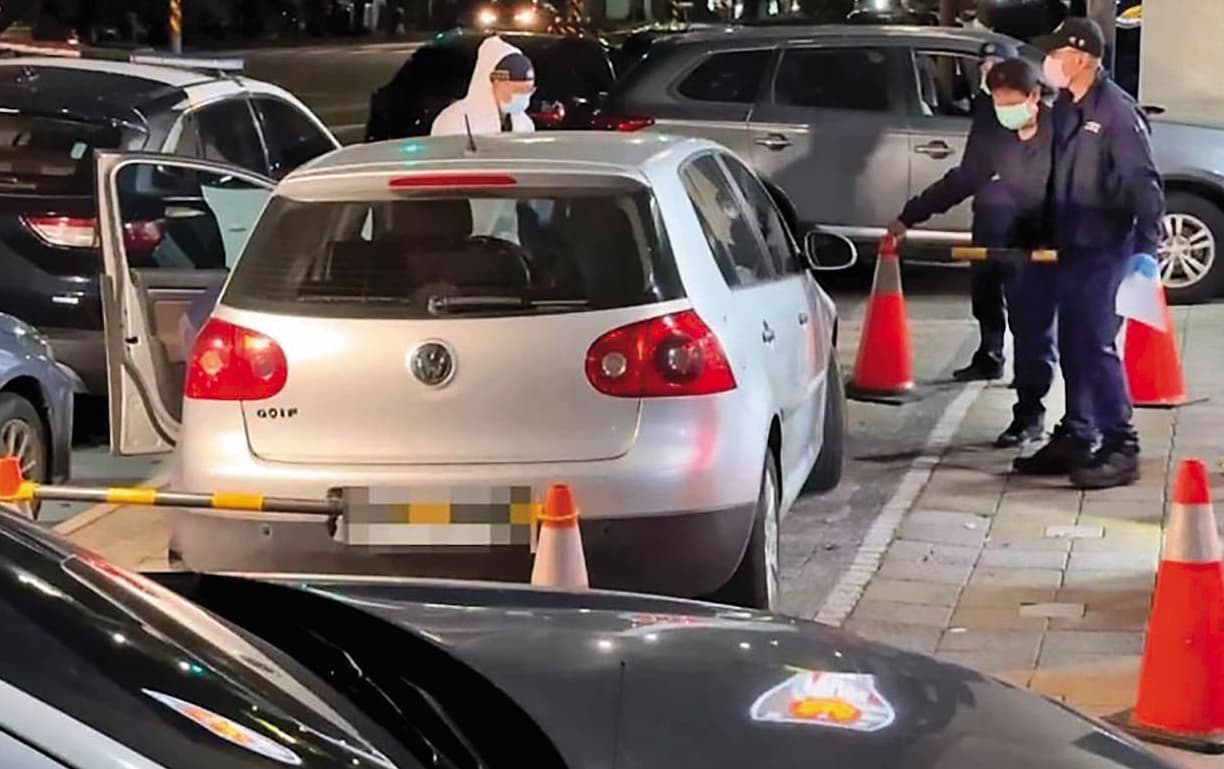 傅男作案車輛被警方查扣。(民眾提供)