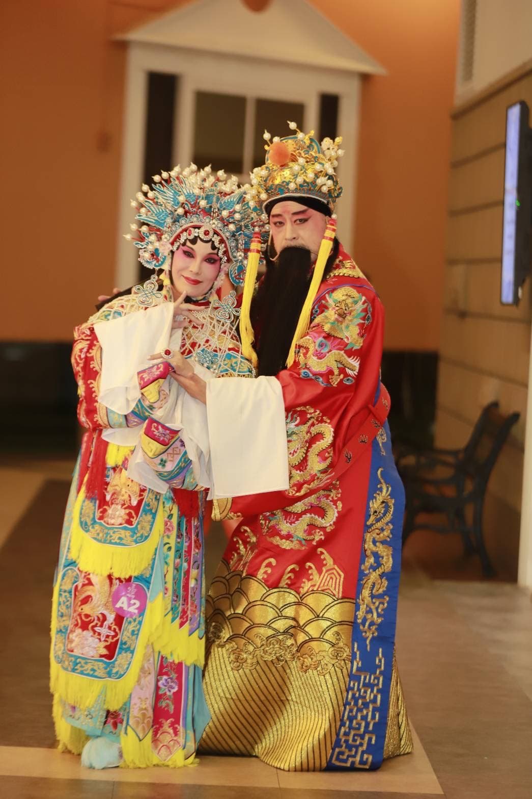 班鐵翔（右）非常支持老婆參賽，Celine為了這次比賽努力瘦了10公斤。（班鐵翔提供）