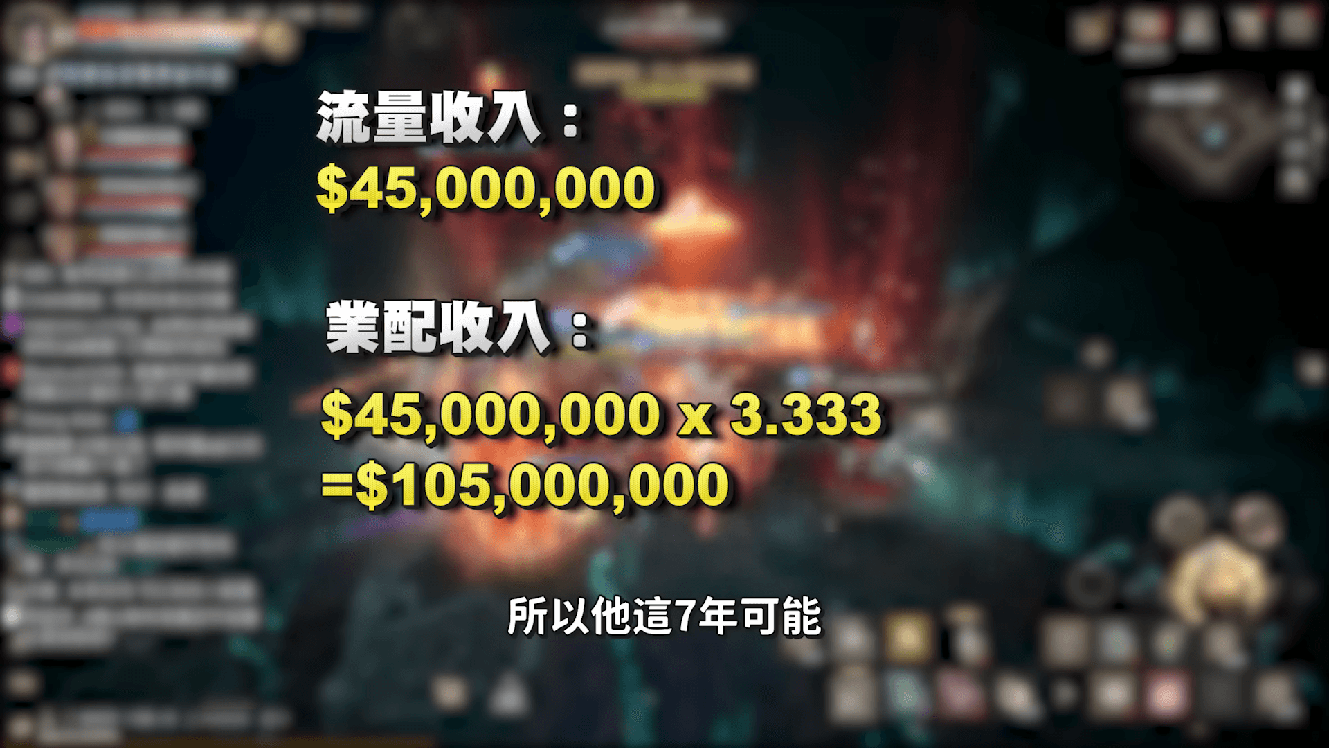 丁特公布自己YouTube的後台數據,保守估算出Andy老師到底損失了多少錢。(翻攝自丁特YT頻道)