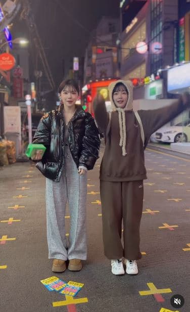 籃籃和李多慧合體跳幫幫舞,14秒影片瘋轉。(圖/翻攝自籃籃IG)