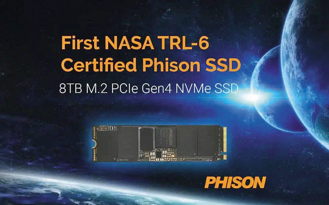 群聯儲存產品取得NASA技術成熟度認證,成為打入太空應用的重要里程碑。(翻攝群聯官網)