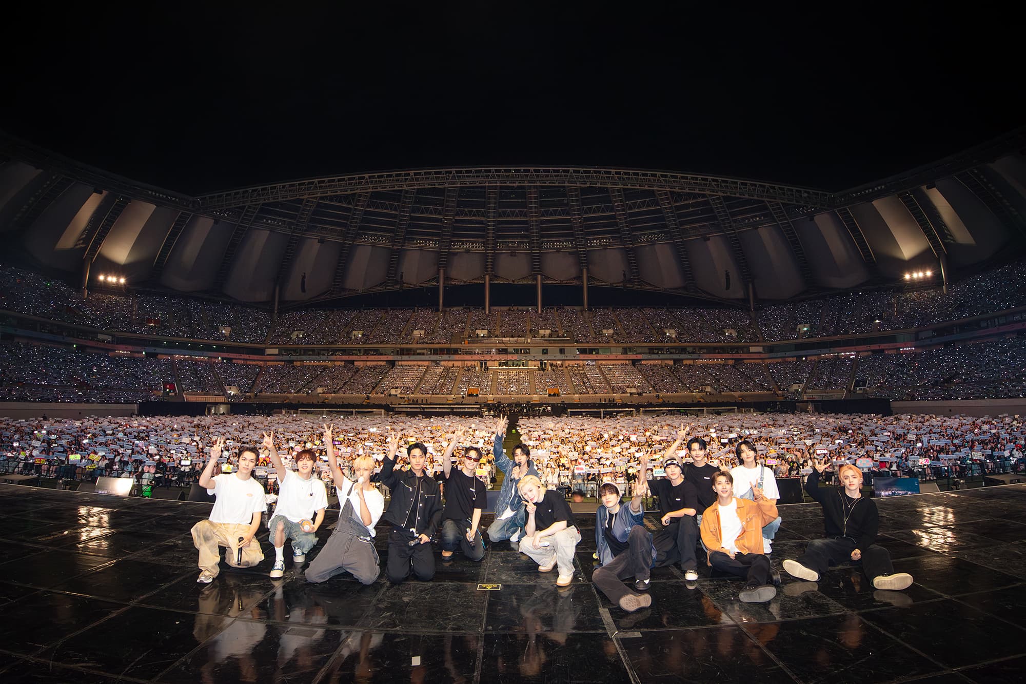 SEVETEEN上月底剛結束在首爾世界盃競技場的演唱會。(翻攝自X@pledis_17)