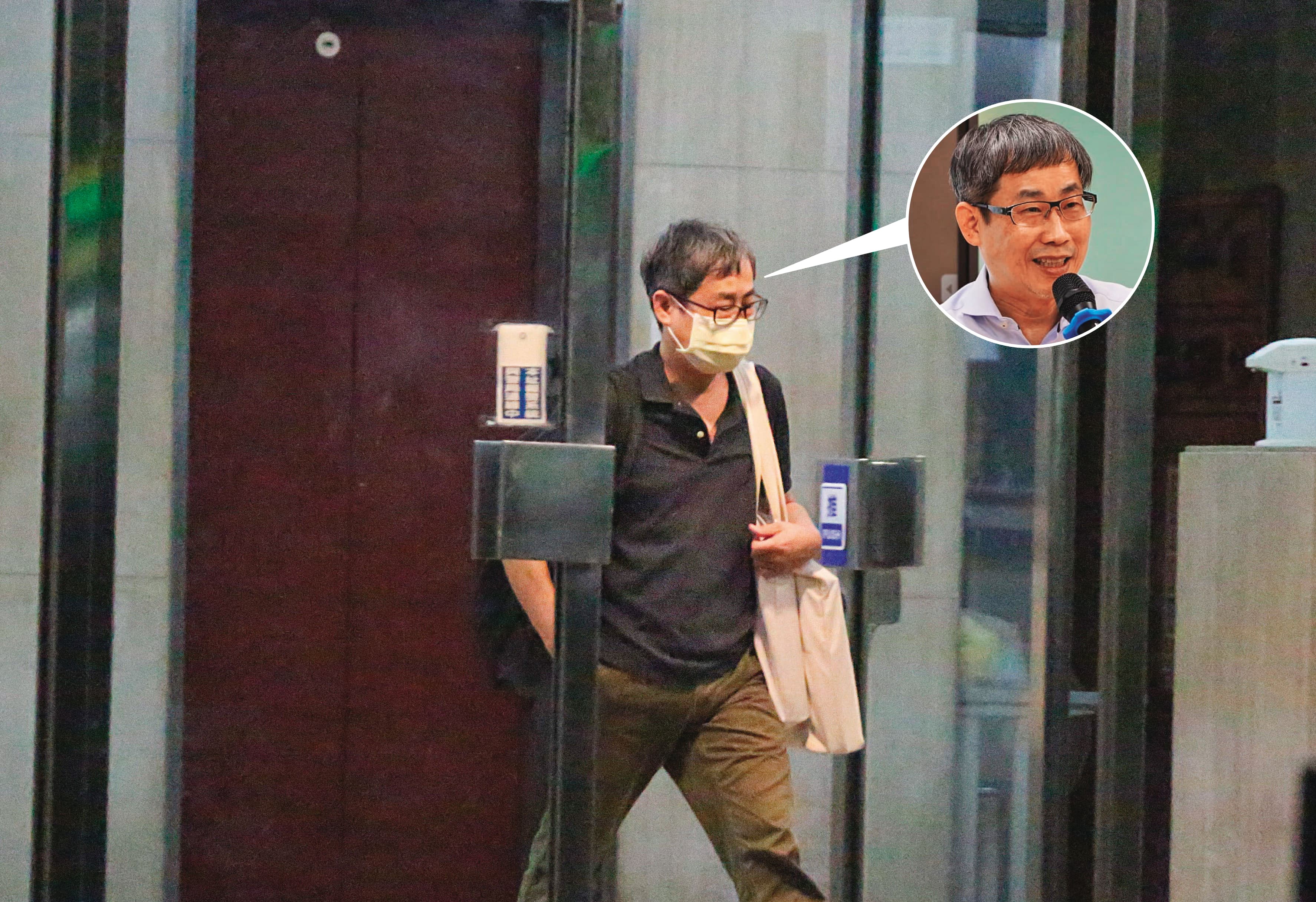 06/29 22:27 張晉源(圖)有最大吹哨者之稱,他與黃國昌成立「揭弊暨吹哨者保護協會」,去年6月與柯文哲及許芷瑜密會後,走出A女住處。
