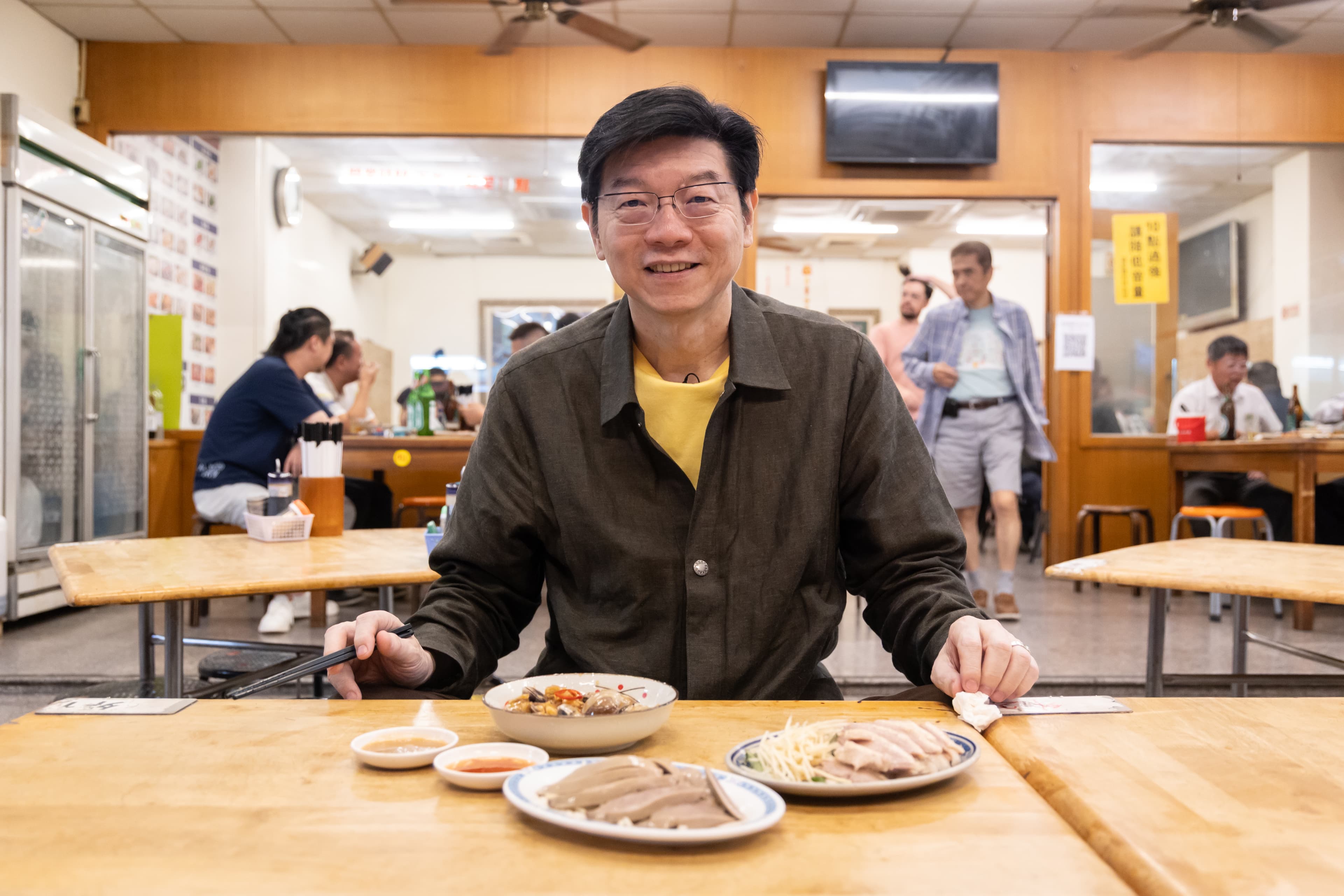 裴社長特別推薦「翁記剝骨鵝肉」的鹽水鵝。(鄭祺耀攝)