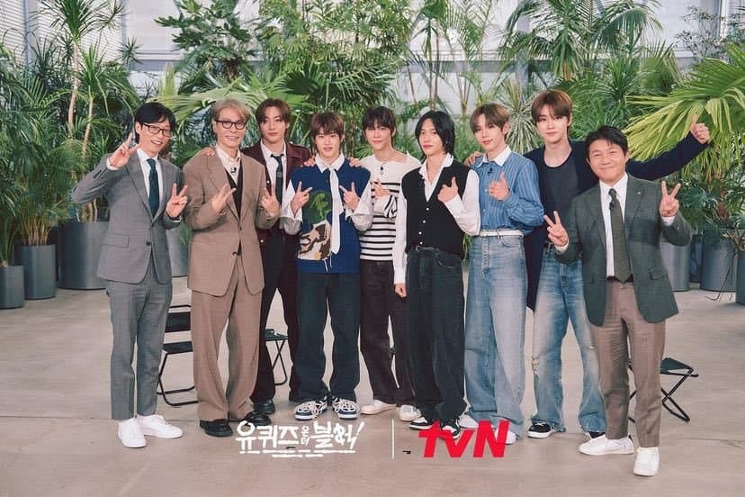 RIIZE與尹尚作客《劉QUIZ ON THE BLOCK》。(翻攝tVN X)