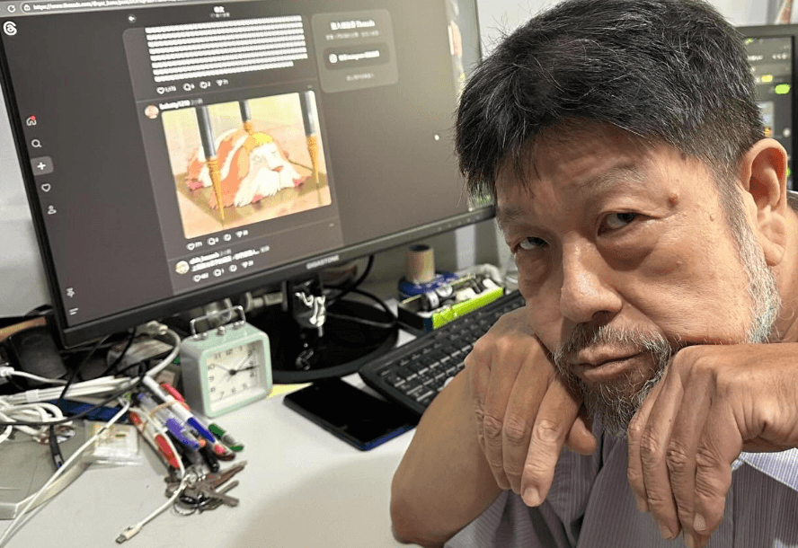 「長得像霍爾的移動城堡裡面的那隻狗」的演員,正是羅北安。(翻攝自Threads)