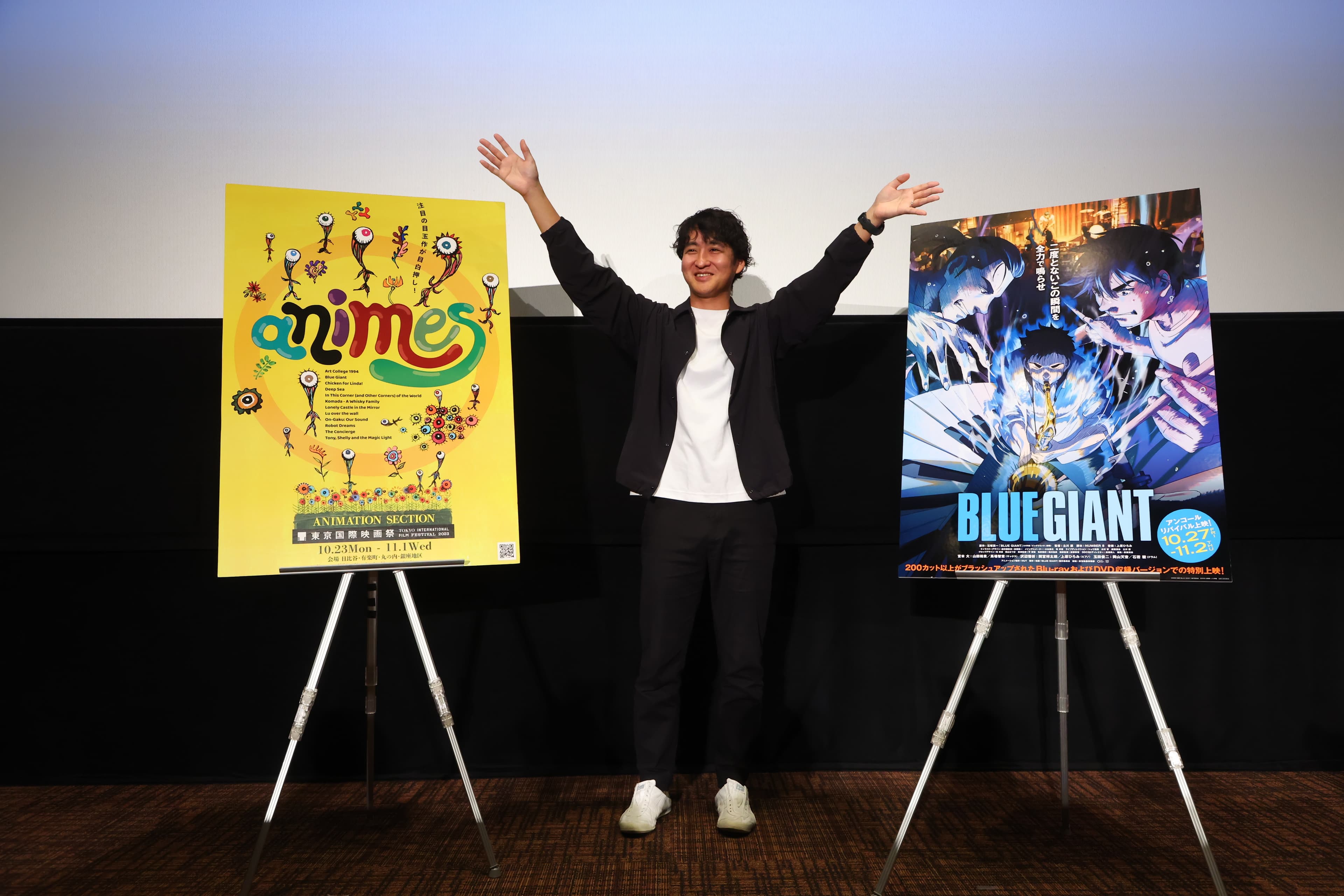 《BLUE GIANT 藍色巨星》導演立川讓受訪指出,片中的演奏戲採用多種不同方式製作。(東京國際影展提供)