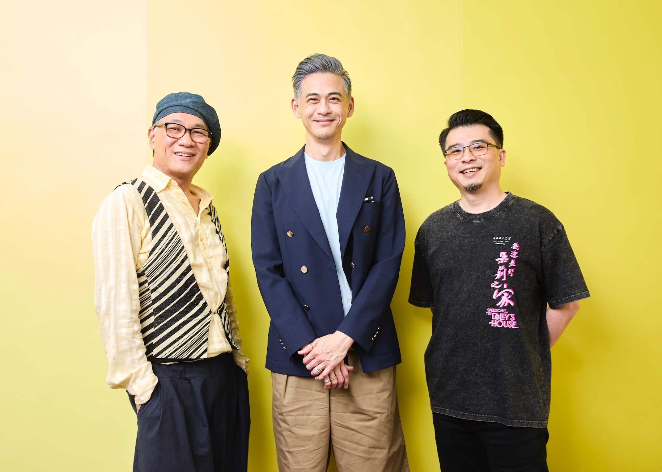 製片人周益弘(中)、動畫製片人陳映彤(右)與導演傅睿邨(左)是奇幻動畫電影《歡迎來到朵莉之家》的重要推手。
