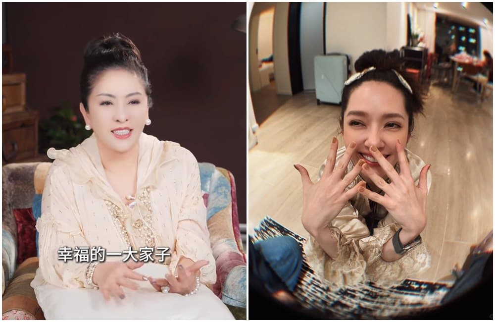 郭碧婷的近照(右)被指很像婆婆向太(左)。(翻攝小紅書)