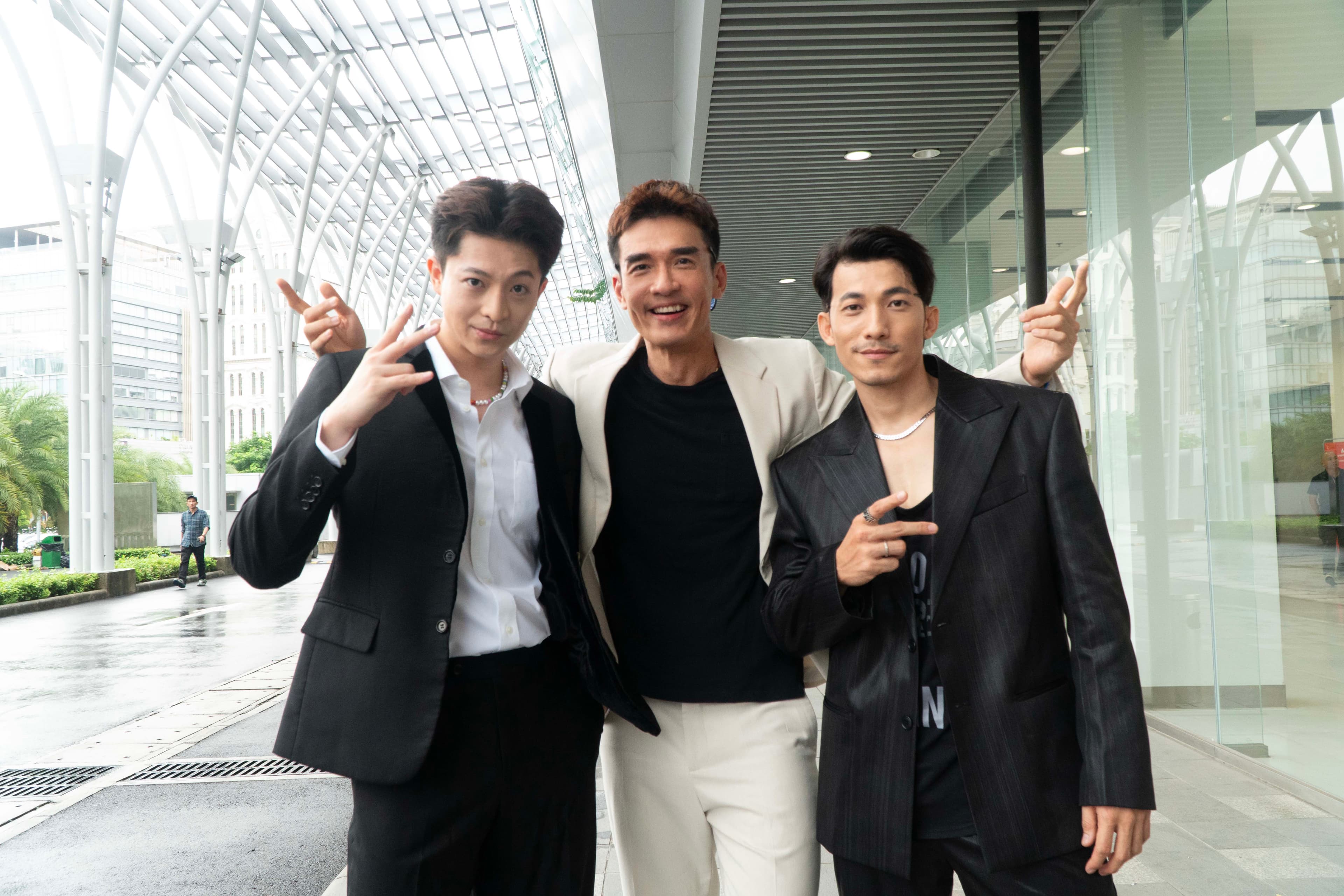 公視《化外之醫》,左起 越南高人氣的台灣演員Harry Lu呂晉宇、一線實力派型男演員楊一展、越南影帝連炳發。(公視提供)