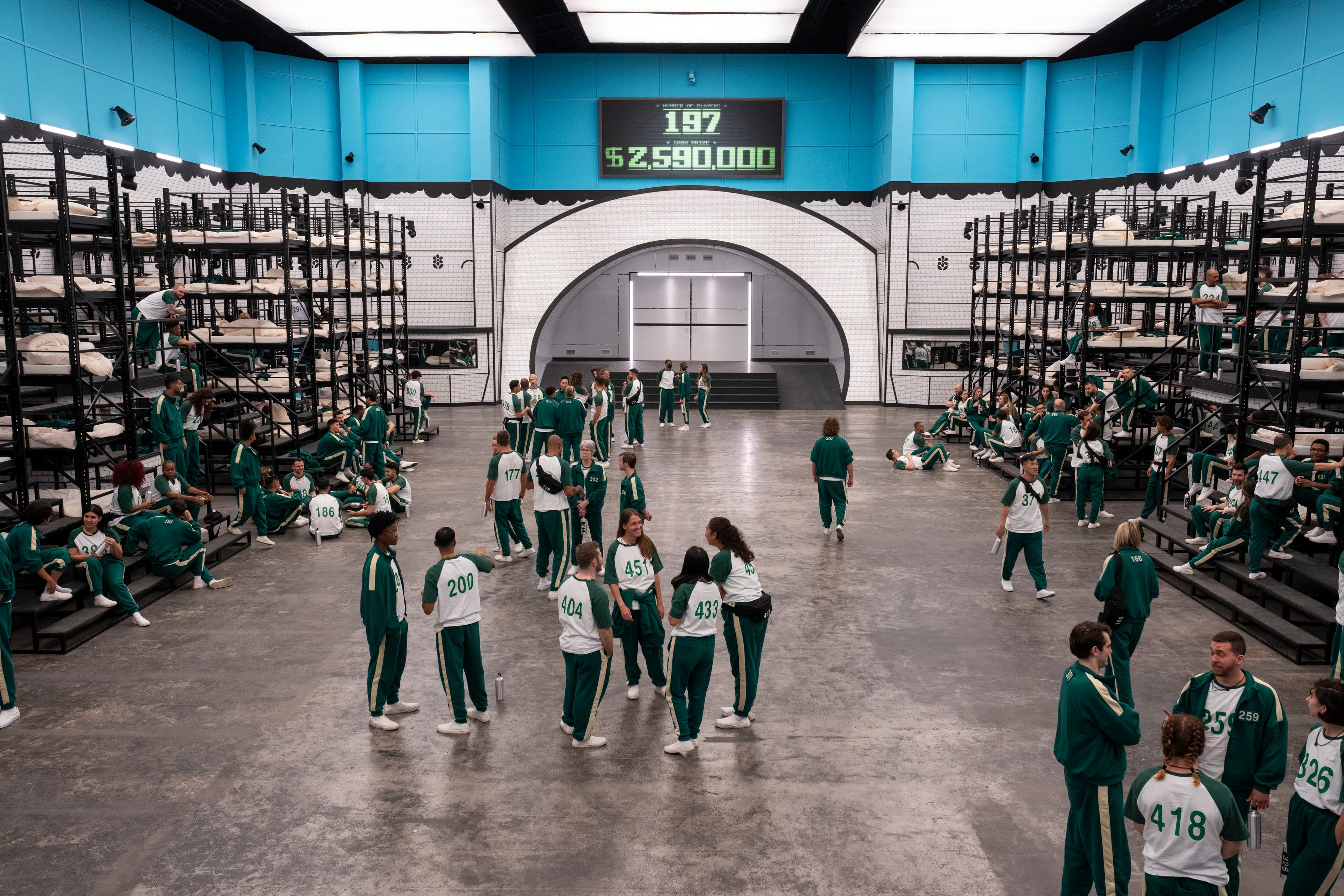 原本456名參賽者,顯然到了這裡,只剩下197人。(Netflix提供)
