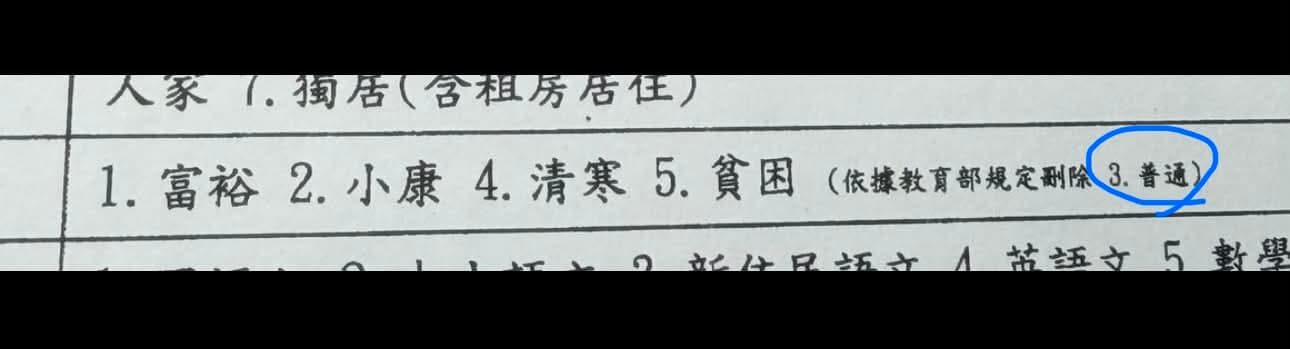 有網友表示直接勾選附註中的3.普通,就可以解決家長難題了。(翻攝自Threads)