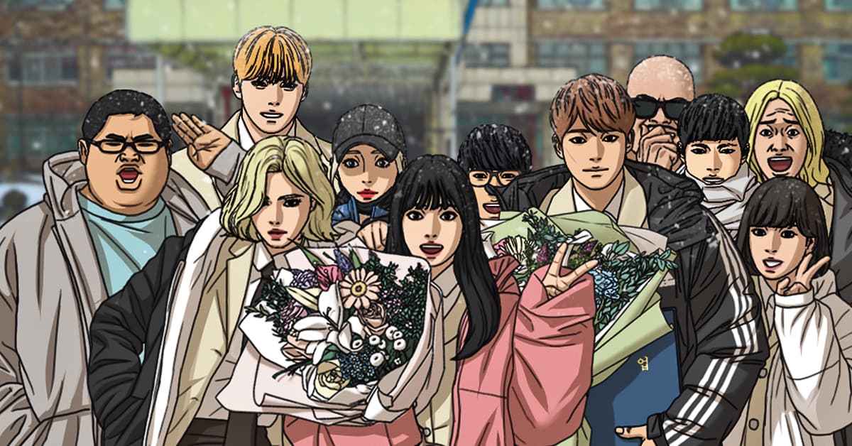 《青春白卷》以高中校園為背景,在全球累積逾24億點閱。(LINE WEBTOON提供)