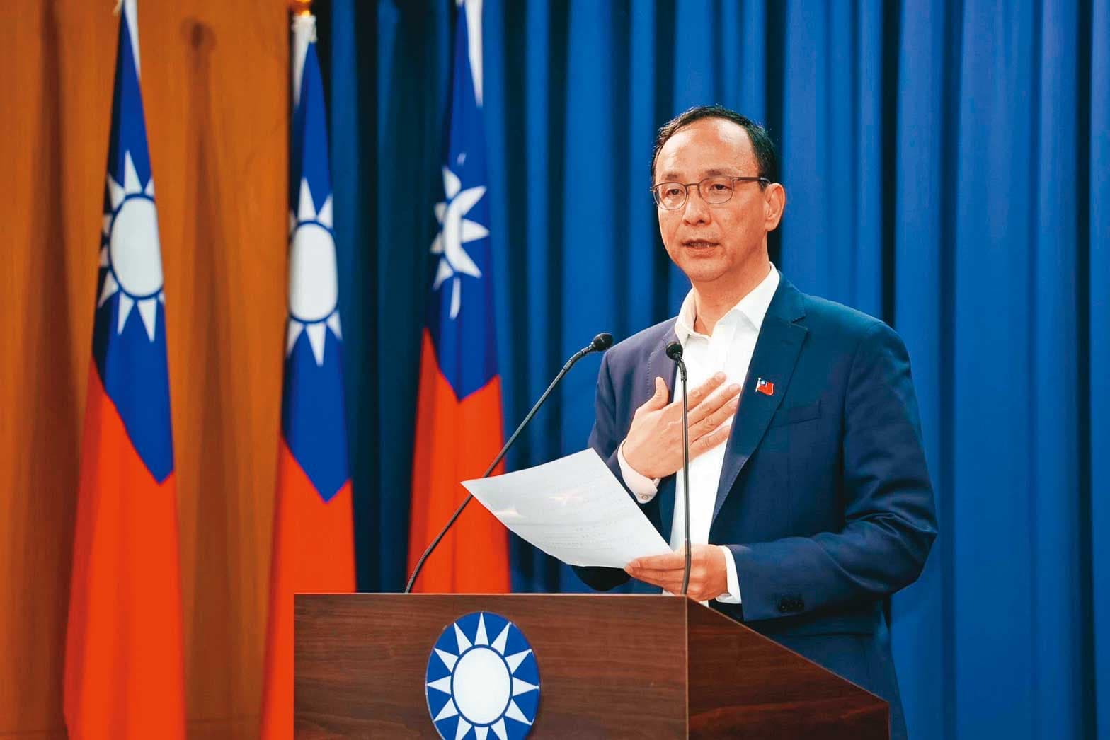 朱立倫近來接待外賓、出訪行程明顯增加,積極調和形象。(國民黨提供)