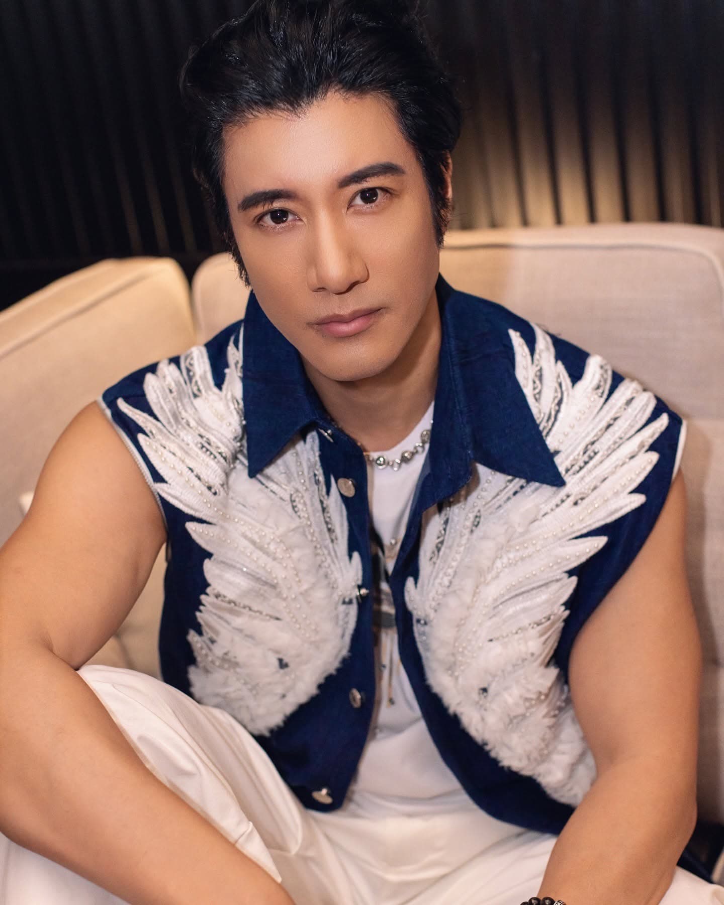 王力宏祝福二姐健康快樂。(翻攝自王力宏臉書)