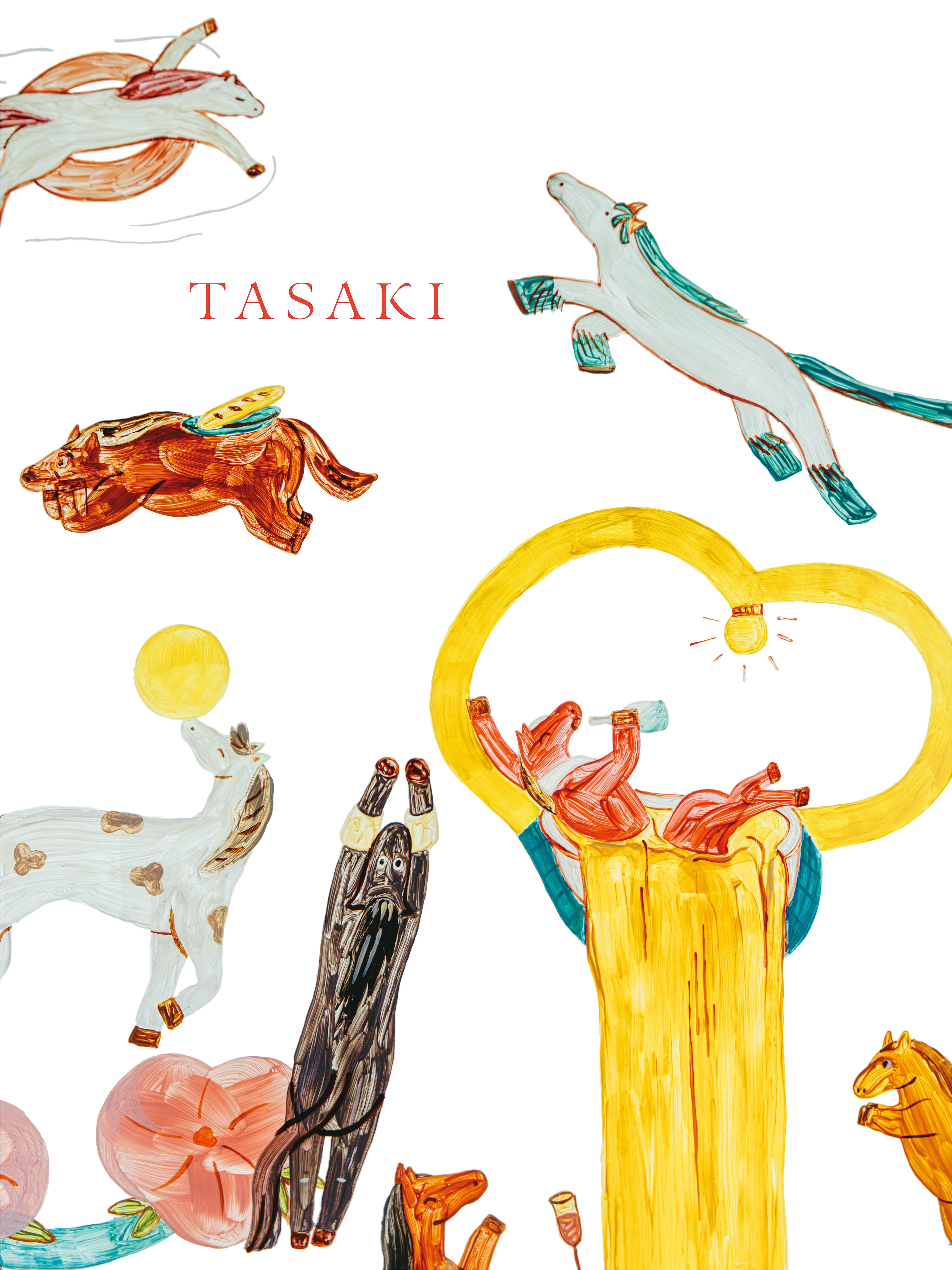 TASAKI的新春形象廣告以《八駿圖》為靈感,讓駿馬在雲朵間奔騰。(TASAKI提供)