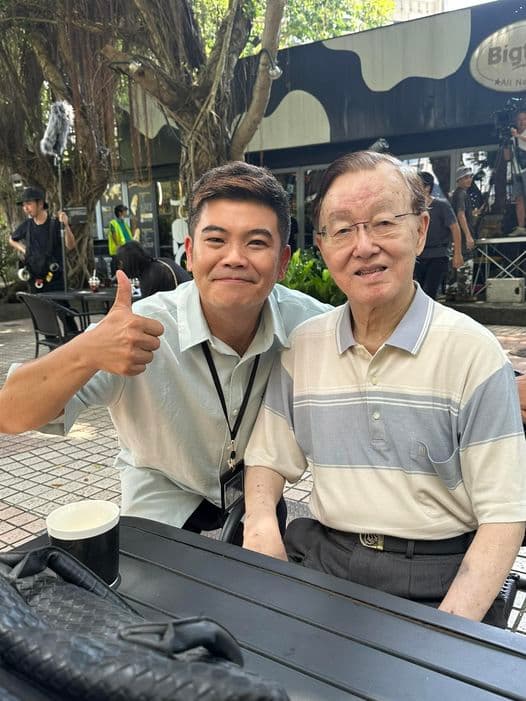 馬國畢日前和盛竹如出席秦楊製作的公益影片記者會。(翻攝自臉書)