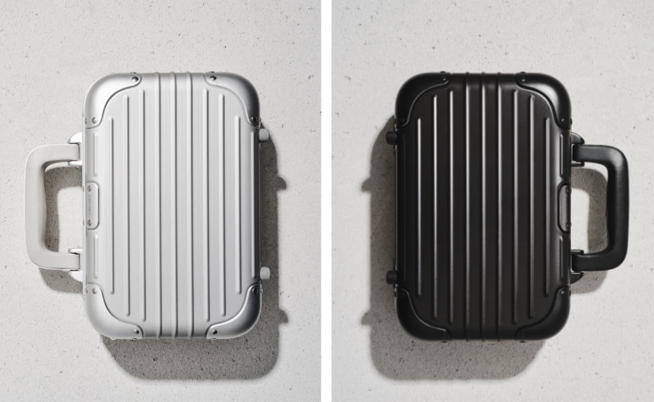 RIMOWA Original Bag提供銀色和黑色兩種色調選擇。各NT$71,200(美之心提供)