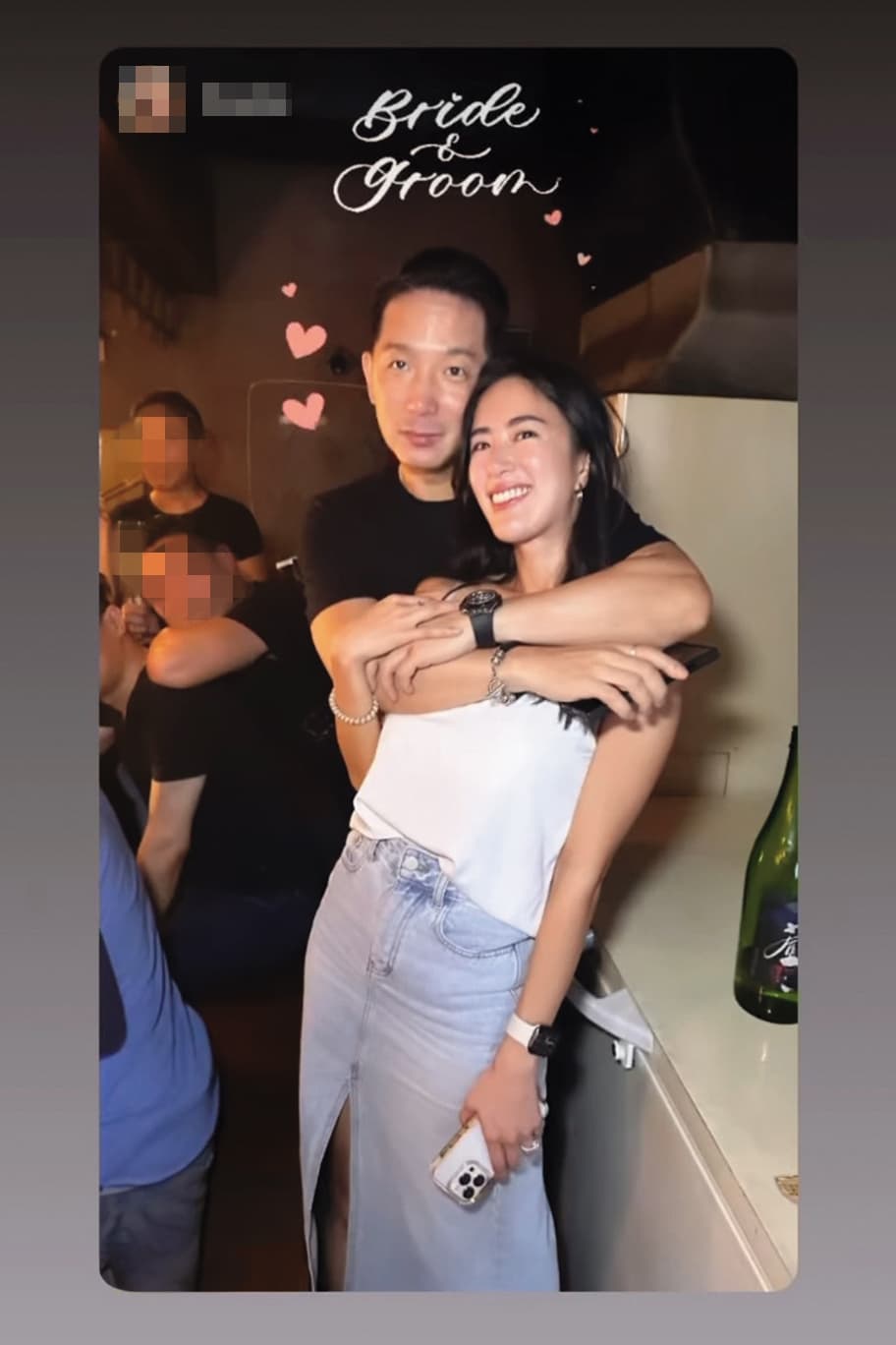 譚以欣(右)與Eric(左)算洋派,走在一起的過程也很戲劇化。(翻攝自譚以欣IG)