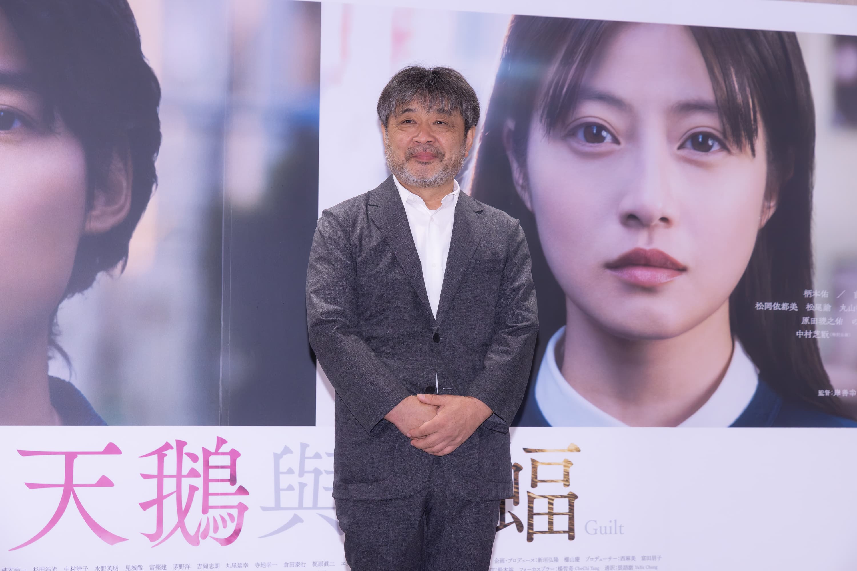 導演岸善幸一早起床看到窗外雨景,有了「好想在台灣拍電影」的心情。