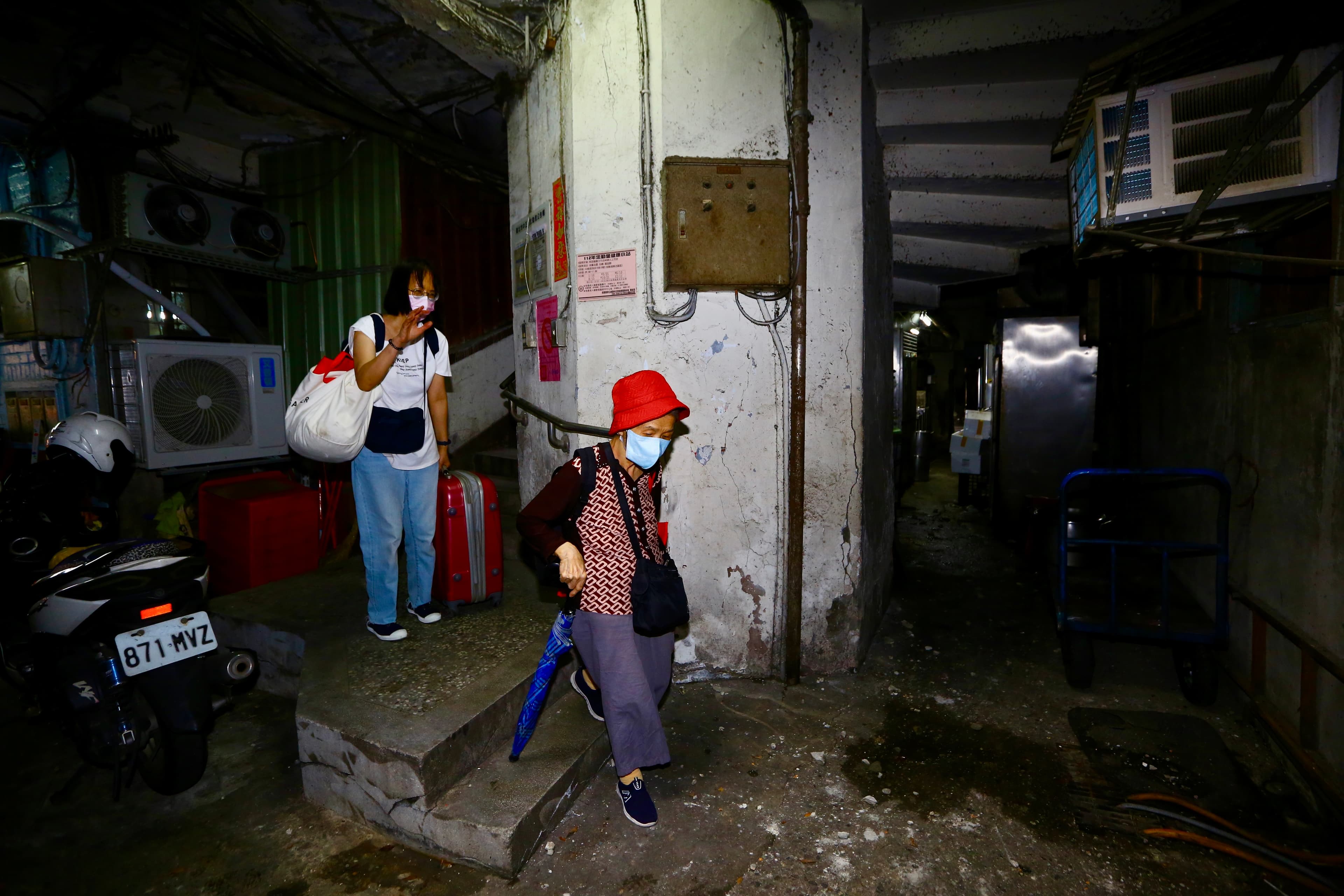南機場一期公寓受地震損害,經濟是認定有危險,已疏散住戶。