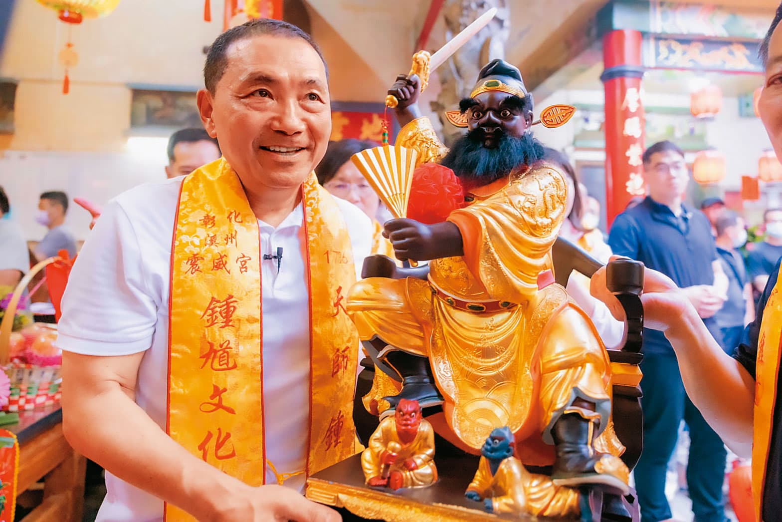 侯友宜強化正義形象,首場大型造勢將以關公為主題。(侯友宜團隊提供)