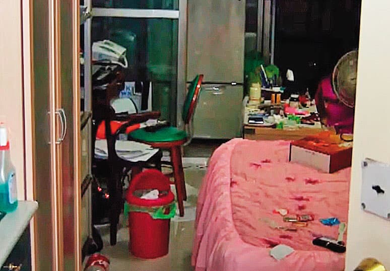 簡姓男子迷昏前女友後,在她的套房(圖)搜刮財物。(翻攝畫面)