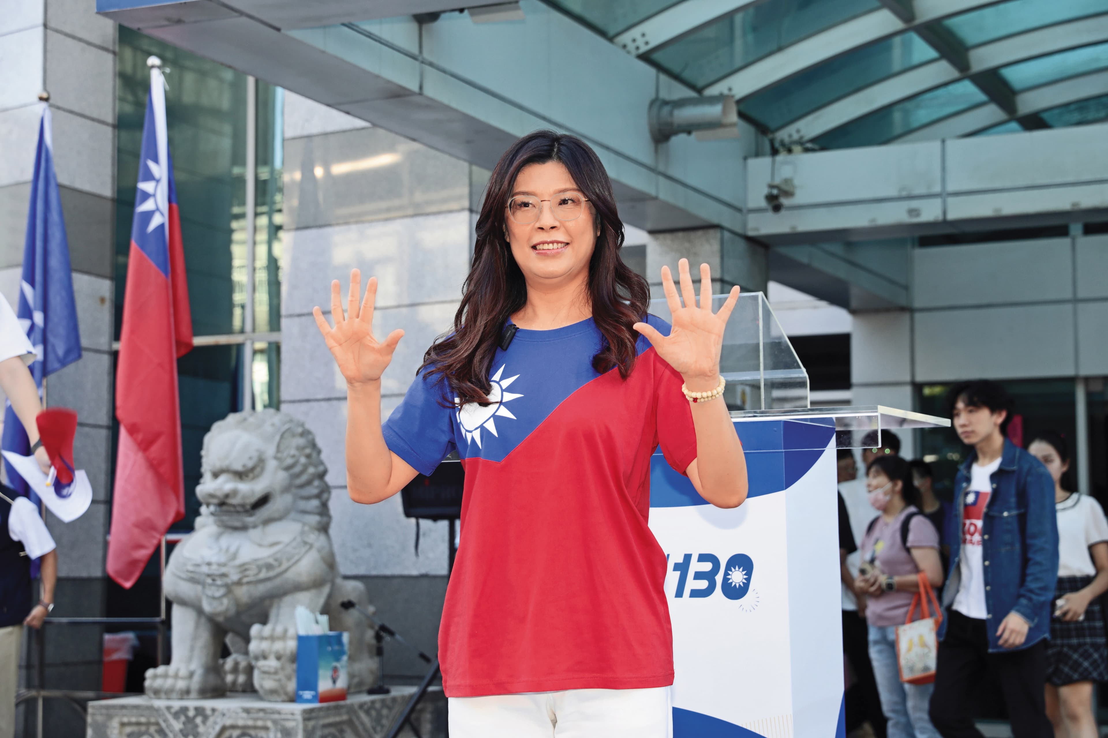 鄭麗文認為,若自己當選,象徵國民黨脫胎換骨。(鏡報林煒凱)