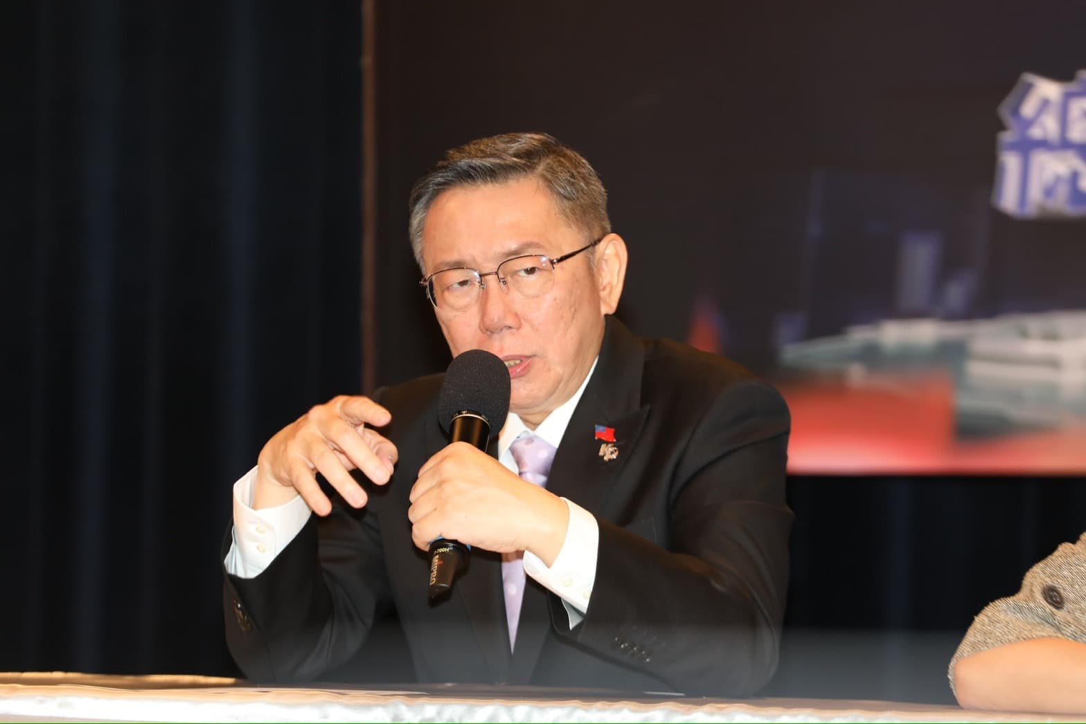 總統候選人辯論會今日登場。圖為柯文哲。