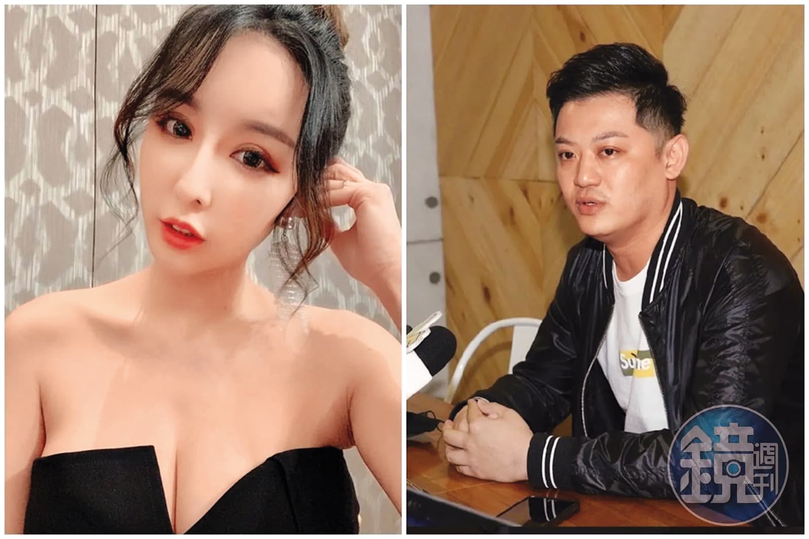 本刊報導雪碧介入台北武德旨德宮主郭柏均與老婆林咚咚的婚姻,並祕產下一女,之後被法院判定侵害配偶權。(翻攝自臉書、攝影組)