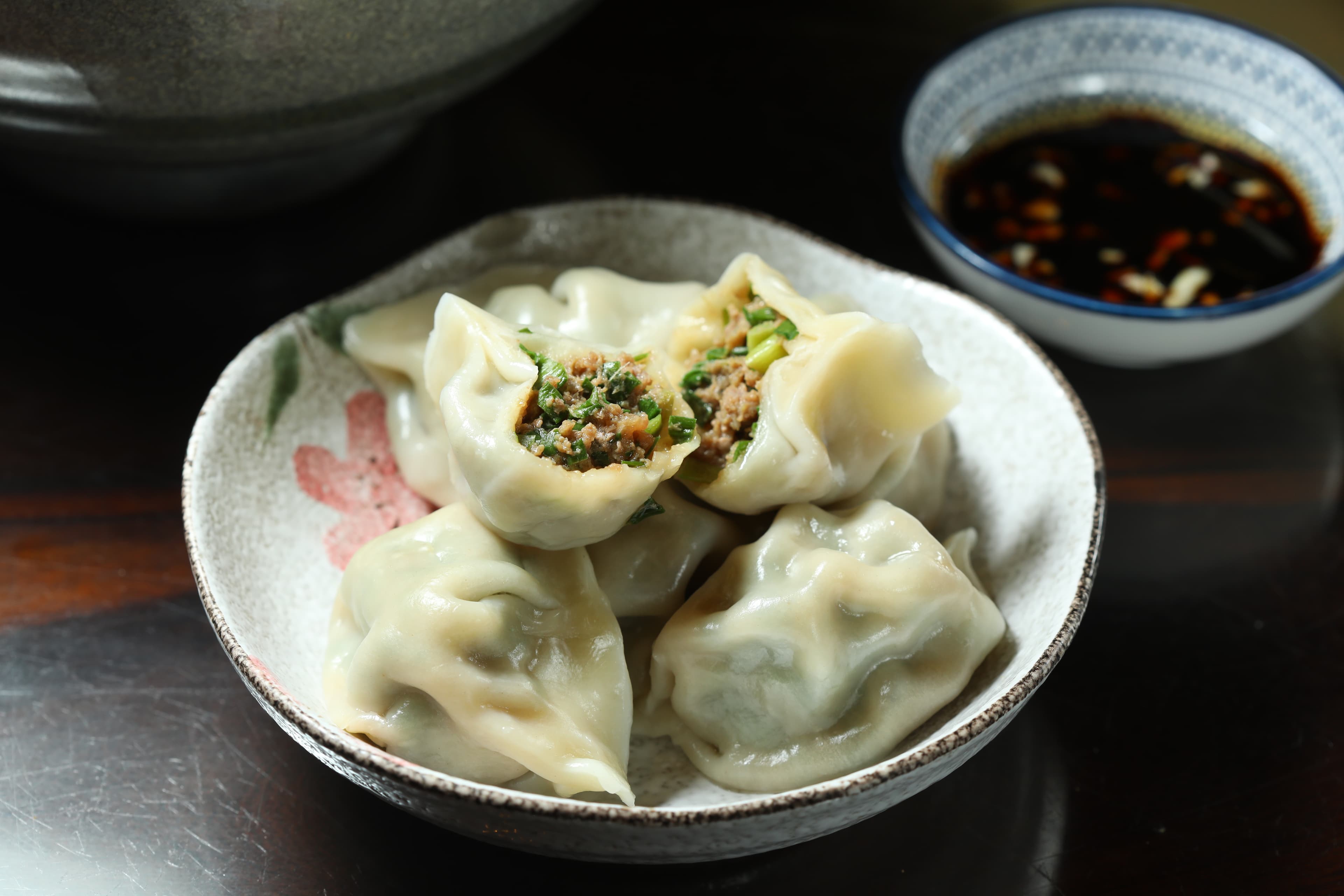 「韭菜牛肉水餃」是馬叔的隱藏版美味。(15元/個)