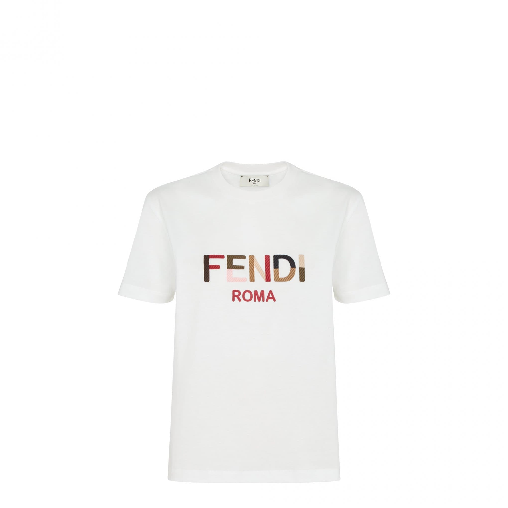 情人節限定系列多彩logo T-shirt。NT$25,600(FENDI提供)
